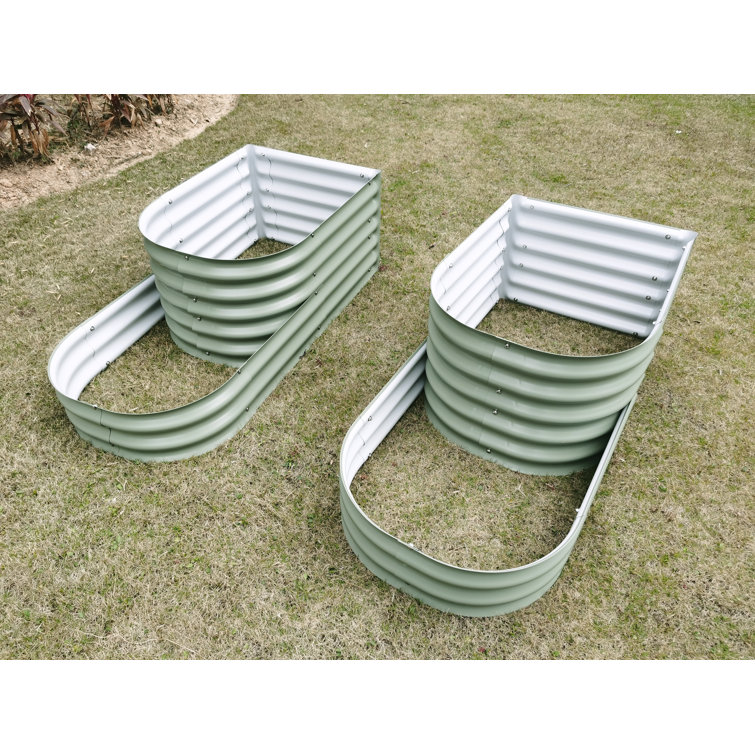 BasicallyDecor Gardenselect DShaped 2 Tier Garden Raised Bed Wayfair